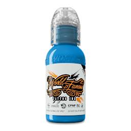 World Famous Tattoo Ink - Donatello Blue, 1 oz bottle