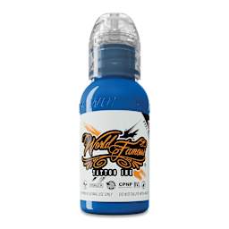 World Famous Tattoo Ink - Niagara Blue, 1 oz bottle