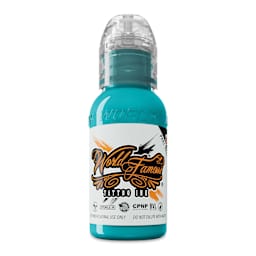 World Famous Tattoo Ink - Miami Blue, 1 oz bottle