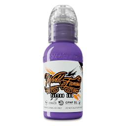 World Famous Tattoo Ink - Galaxy Purple, 1 oz bottle
