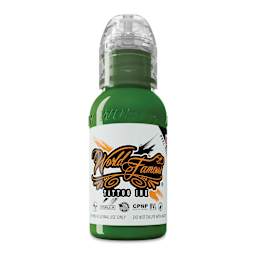 World Famous Tattoo Ink - Everglades Green, 1 oz bottle