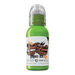 World Famous Tattoo Ink - Northern Lights Green, 1 oz bottle
