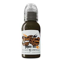 World Famous Tattoo Ink - Brooklyn Brownstone, 1 oz bottle