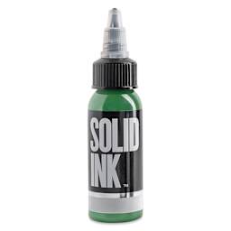 Solid Ink Tattoo Inks - Medium Green, 1 oz bottle