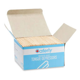 Saferly Tongue Depressors - Pkg of 500, open packaging