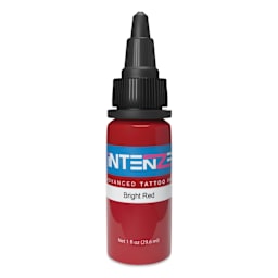 Intenze Tattoo Ink - Bright Red, 1 oz bottle