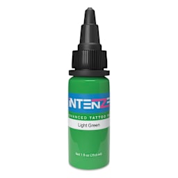 Intenze Tattoo Ink - Light Green, 1 oz bottle