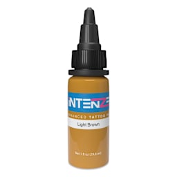 Intenze Tattoo Ink - Light Brown, 1 oz bottle