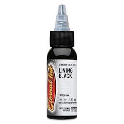 Eternal Ink Lining Black Tattoo Ink - 1 oz bottle