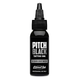 Eternal Ink Pitch Black Gray Wash Tattoo Ink - X-Dark Gray, 1 oz bottle