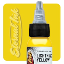 Eternal Ink Tattoo Ink - Lightning Yellow, 1 oz bottle
