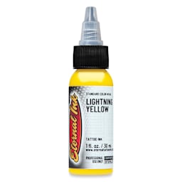 Eternal Ink Tattoo Ink - Lightning Yellow, 1 oz bottle