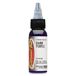 Eternal Ink Tattoo Ink - Dark Purple, 1 oz bottle