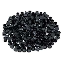 TatSoul Jet Black Ink Caps - 10 mm, Pkg of 500