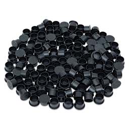 TatSoul Jet Black Ink Caps - 15 mm, Pkg of 500