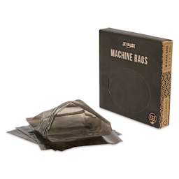TatSoul Jet Black Machine Bags - 5" x 5", Pkg of 200, contents and packaging