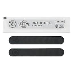 TatSoul Jet Black x Inkeeze Tongue Depressors - Pkg of 100, single packaging