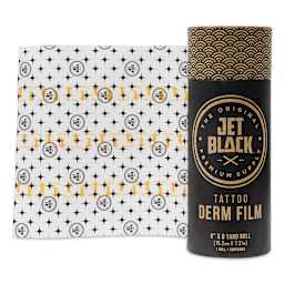 Tatsoul Jet Black Derm Film - 6" x 8 yd Roll, roll and packaging