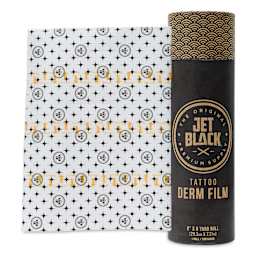 Tatsoul Jet Black Derm Film - 8" x 8 yd Roll, roll and packaging
