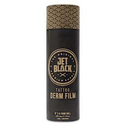Tatsoul Jet Black Derm Film - 8" x 8 yd Roll, front of packaging