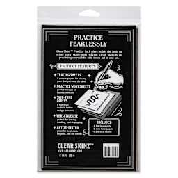 Gelli Arts Clear Skinz Practice Pack, back of packaging