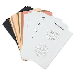 Gelli Arts Clear Skinz Practice Pack, contents