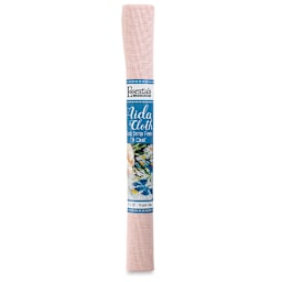Essentials by Leisure Arts Aida Cloth - Medium Pink, 15" x 18", Roll (Front of packaging)