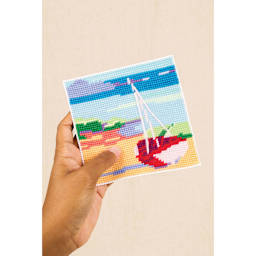 DMC Tapestry Wool Collector's Tin - Set of 24, Assorted Colors finished beach landscape project