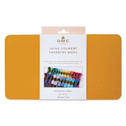 DMC Tapestry Wool Collector's Tin - Set of 24, Assorted Colors front of packaging