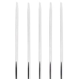 Prym Ergonomics Double Point Knitting Needle Set - Size 1, Set of 5, 8" - close-up of needle tips