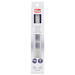 Prym Ergonomics Double Point Knitting Needle Set - Size 2, Set of 5, 8" - front of packaging