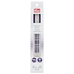 Prym Ergonomics Double Point Knitting Needle Set - Size 4, Set of 5, 8" - front of packaging