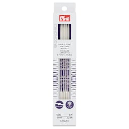 Prym Ergonomics Double Point Knitting Needle Set - Size 6, Set of 5, 8" - front of packaging