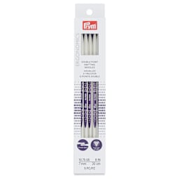 Prym Ergonomics Double Point Knitting Needle Set - Size 10.75, Set of 5, 8" - front of packaging