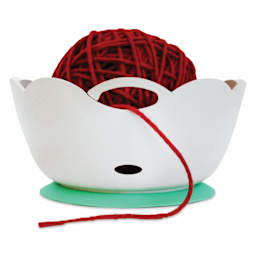 Yarn Vault Yarn Bowl (Yarn inside bowl)