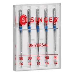 Singer Sewing Machine Needles - Universal, 90/14, Pkg of 5 inside case