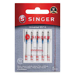 Singer Sewing Machine Needles - Universal, 90/14, Pkg of 5 front of packaging