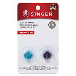 Singer Slip Stop Thimbles - Large/Extra Large, front of the packaging