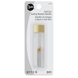 Dritz Gold-Eye Quilting Between Needles, in packaging