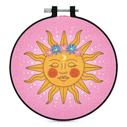 Bucilla Mindful Stitching Stamped Embroidery Kit - Dreamy Sun, 6"