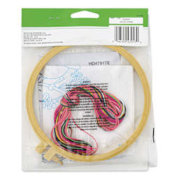 Bucilla Stamped Embroidery Kit - Cherry Blossom Birdie back of packaging