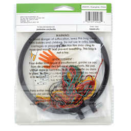 Bucilla Full Color Fabric Stamped Embroidery Kit - Creative Hands back of packaging