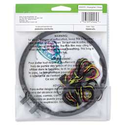 Bucilla Watercolor Stamped Embroidery Kit - Kaleidoscope Butterfly back of packaging