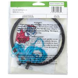 Bucilla Watercolor Stamped Embroidery Kit - Flower Power back of packaging