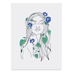 “Portrait with Bellbind” by Joanna Hateley, Beginner finished