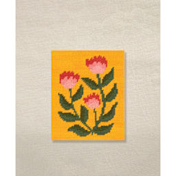 DMC The Designer Collection Easy Tapestry & Needlepoint Kit - Summertime Dahlia, canvas