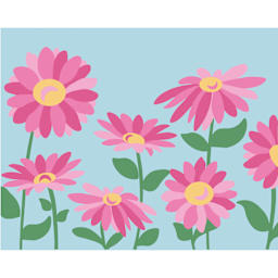 DMC The Designer Collection Easy Tapestry & Needlepoint Kit - Daisy Field, finished tapestry