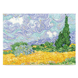 “A Wheatfield, with Cypresses” by Vincent Van Gogh, The National Gallery - finished