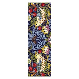 DMC The Museum Collection Cross Stitch Bookmark Kit - "Strawberry Thief" by William Morris - finished example