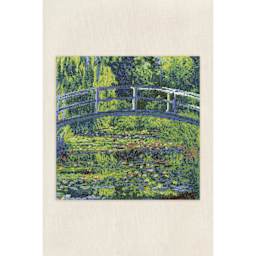 DMC The Museum Collection Cross Stitch Kit - “The Water-Lily Pond” by Claude Monet, finished